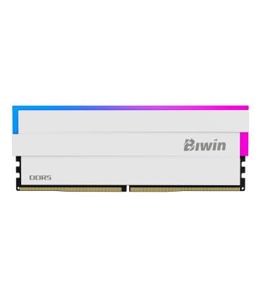 MEMORIA KIT DDR5  32GB(2X16GB) PC5-44800 6000MHZ BIWIN DW100 RGB CL36 1.35V WHITE