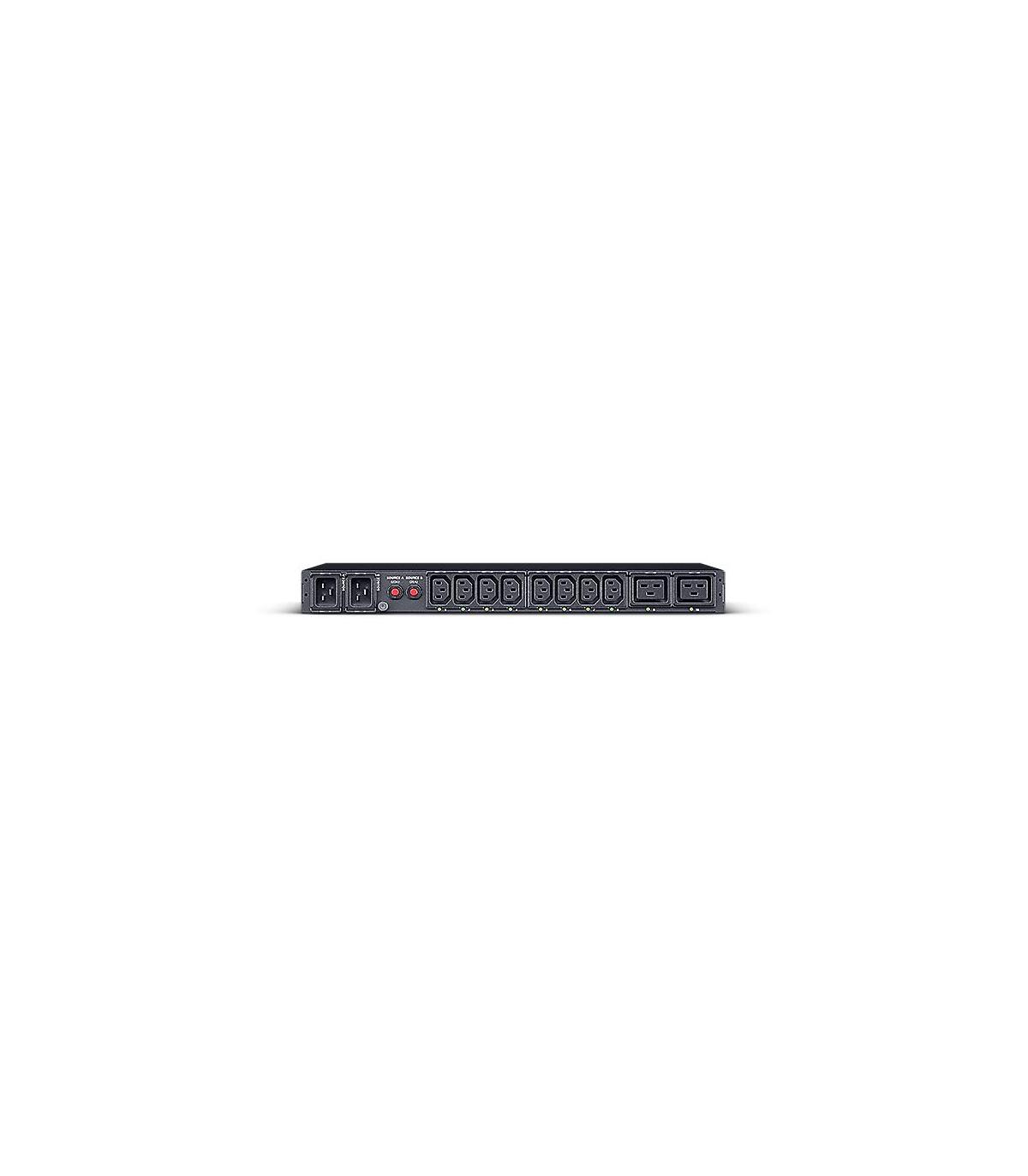Unidad De Distribucin Para Alimentacin Cyberpower PDU44005  16A  8x IEC C13 - 2x IEC C19  Formato Rack 1U