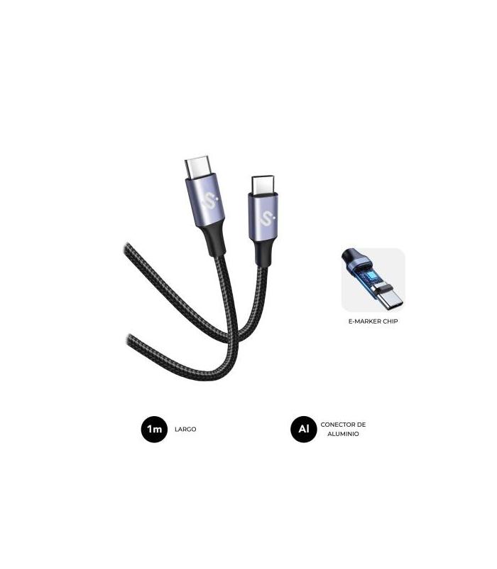 SUBBLIM CABLE PLUS 100W C-C 1m WHITE