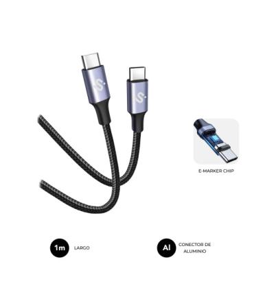 SUBBLIM CABLE PLUS 100W C-C 1m WHITE