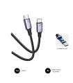SUBBLIM CABLE PLUS 100W C-C 1m WHITE