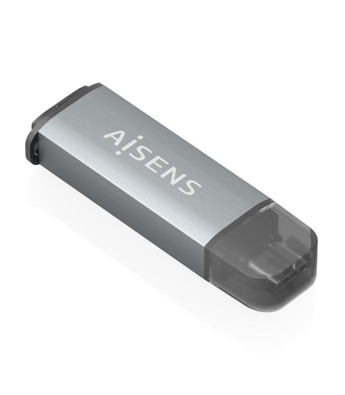 LECTOR TARJETAS AISENS SD MICRO SD MMC RS-MMC MMC MICRO USBC GRIS