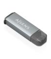 LECTOR TARJETAS AISENS SD MICRO SD MMC RS-MMC MMC MICRO USBC GRIS