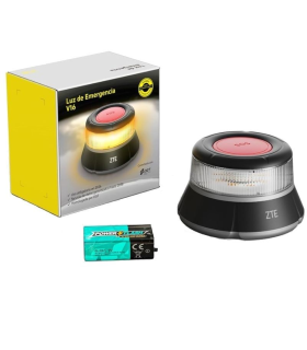 Luz baliza de emergencia para coche ZTE E1 V16/ Homologada/ Base Imantada/ Geolocalizable/ Funciona a Pilas