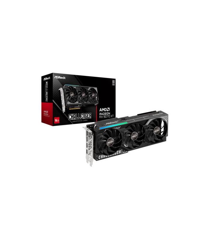 VGA ASROCK RX 9070 XT CHALLENGER,AMD,RX9070XT,16GB,GDDR6,256BIT,1HDMI+3DP (RX9070XT CL 16G)
