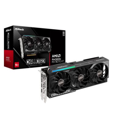 VGA ASROCK RX 9070 XT CHALLENGER,AMD,RX9070XT,16GB,GDDR6,256BIT,1HDMI+3DP (RX9070XT CL 16G)