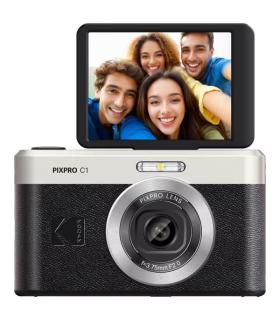Cmara Digital Kodak Pixpro C1/ 13MP/ Zoom ptico 4x/ Negra