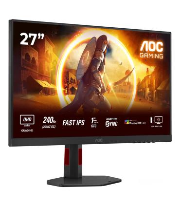 Monitor Gaming AOC Q27G4ZR 27'  QHD  0.3ms  260Hz  IPS  Multimedia  Regulable En Altura  Negro