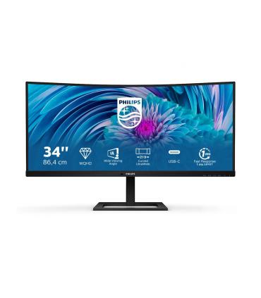 Monitor Profesional Ultrapanormico Curvo Philips 346E2CUAE 34'  WQHD  Multimedia  Regulable En Altura  Negro