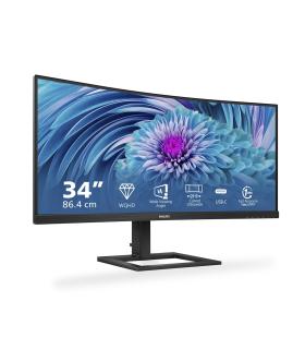Monitor Profesional Ultrapanormico Curvo Philips 346E2CUAE 34'  WQHD  Multimedia  Regulable En Altura  Negro