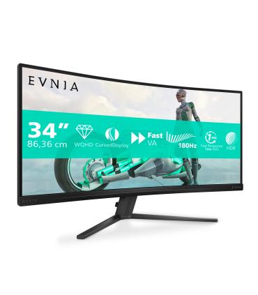 Monitor Gaming Curvo Philips Evnia 5000 34M2C3500L 34'  WQHD  0.5ms  180Hz  VA  Negro