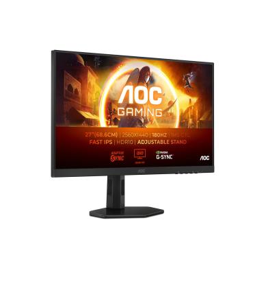 Monitor Gaming AOC Q27G4XF 27'  QHD  0.5ms  180Hz  IPS  Regulable En Altura  Negro