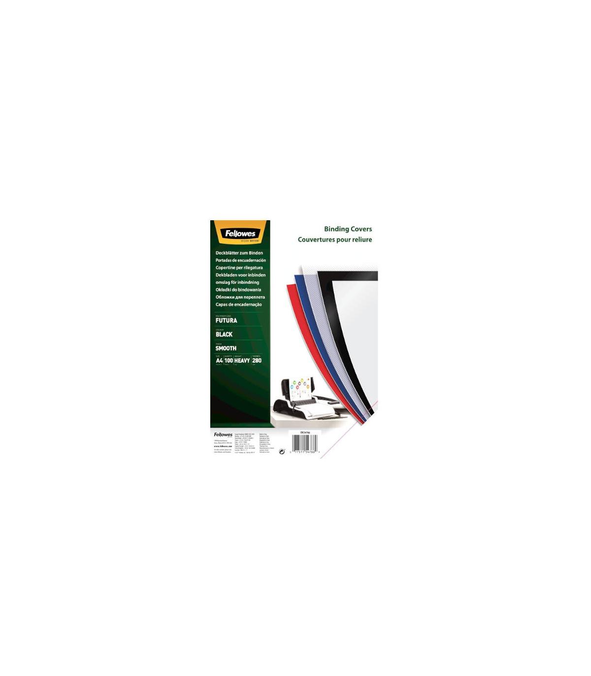 PACK 100 PORTADAS POLIPROPILENO TRANSLUCIDO 450 MICRAS A4 FELLOWES 54770