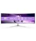 Monitor Gaming Ultrapanormico Curvo Philips Evnia 8000 49M2C8900L 49'  Dual QHD  0.03ms  144Hz  OLED  Multimedia  Blanco