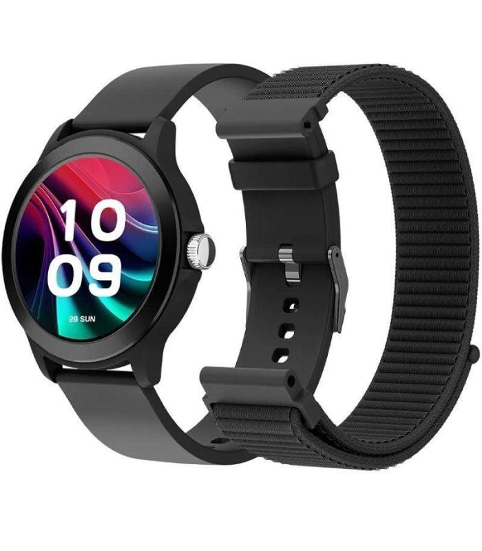Smartwatch SPC Smartee Duo Vivo 2 9655N/ Notificaciones/ Frecuencia Cardaca/ Negro/ Incluye Correa Extra
