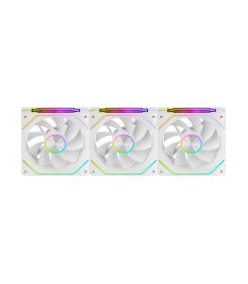 Pack 3 Ventiladores Invertidos Mars Gaming MF-LINKFINITYKIT2R  12cm  ARGB  Blancos