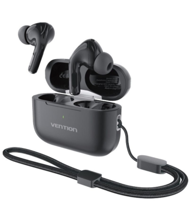 Auriculares Bluetooth Vention Echo Lite E11 Plus con estuche de carga/ Autonoma 30h/ Negros