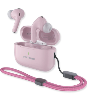 Auriculares Bluetooth Vention Echo Lite E11 Plus con estuche de carga/ Autonoma 30h/ Rosas