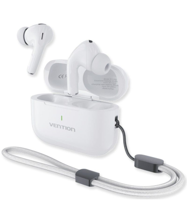 Auriculares Bluetooth Vention Echo Lite E11 Plus con estuche de carga/ Autonoma 30h/ Blancos