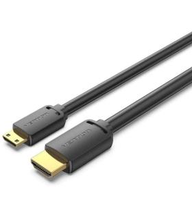 Cable HDMI 4K Vention AGHBH/ HDMI Macho - Mini HDMI Macho/ 2m/ Negro