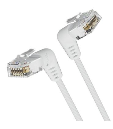 Cable de Red RJ45 UTP Vention IBOWG Cat.6A/ 1.5m/ Cabeza Rotatoria 360/ Blanco