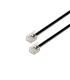 Cable De Telfono RJ11 6P4C Aisens A143-0319  2m  Negro