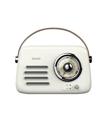 RADIO PORTATIL SAVIO RS-02 WHITE-BROWN