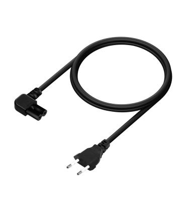 Cable Alimentacin Forma 8 Aisens A132-0598  CEE7 16 Macho - C7 Hembra  Hasta 1500W  1.8m  Negro