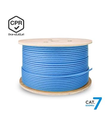 Bobina De Cable RJ45 SFTP AWG23 LSZH CPR Dca Aisens A146-0665 Cat.7  305m  Azul