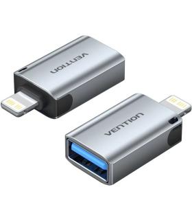 Adaptador OTG USB Vention CUCH0/ USB Hembra - Lightning Macho/ Azul