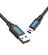 Cable USB 2.0 Vention COMBH/ USB Macho - MiniUSB Macho/ Hasta 10W/ 480Mbps/ 2m/ Negro