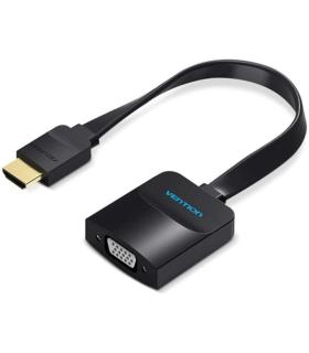 Conversor Vention 74346/ HDMI Macho/ VGA Hembra - Jack 3.5 Hembra/ 20cm/ Negro