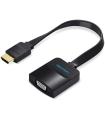 Conversor Vention 74346/ HDMI Macho/ VGA Hembra - Jack 3.5 Hembra/ 20cm/ Negro