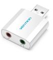 Tarjeta De Sonido Vention VAB-S13/ 2.1/ Plata