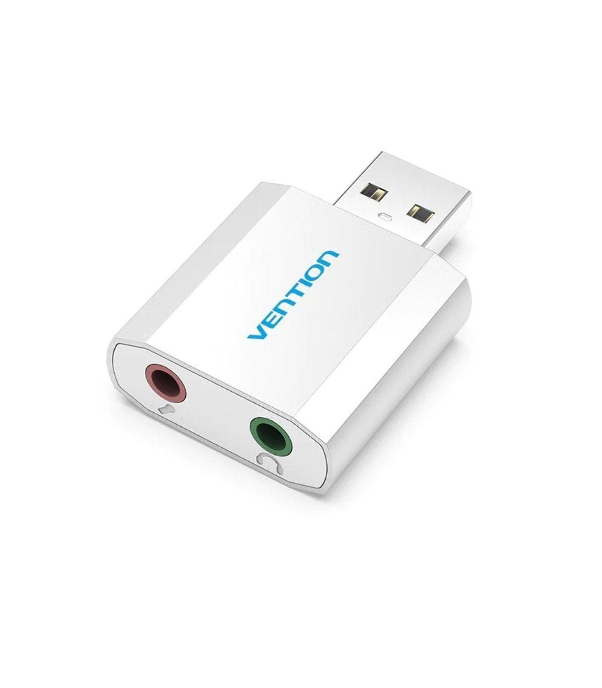 Tarjeta de Sonido Vention VAB-S13/ 2.1/ Plata