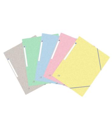 CARPETA DE GOMAS CON SOLAPAS TOP FILE+ TB A4+ - SURTIDO PASTEL OXFORD 400117805