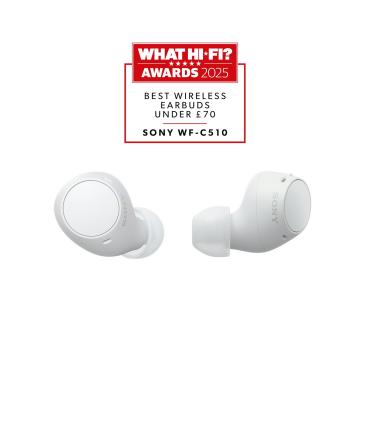 Auriculares Bluetooth Sony WF-C510 Con Estuche De Carga  Autonoma 5h  Blancos