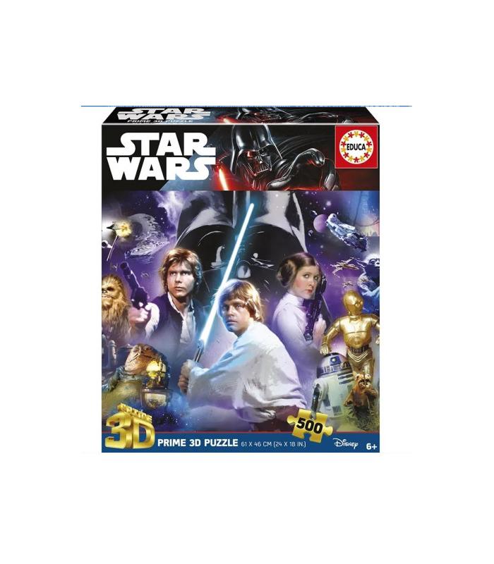 PUZZLE 3D 500 STAR WARS CLASSIC \"3D LENTICULAR PUZZLE\" EDUCA BORRAS 20052