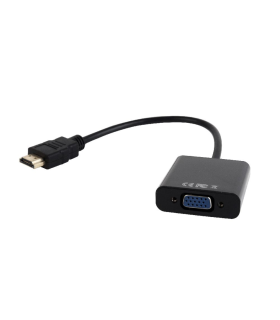 ADAPTADOR GEMBIRD HDMI A VGA HEMBRA CON 3,5MM AUDIO 0,20M