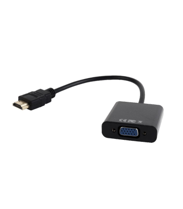 ADAPTADOR GEMBIRD HDMI A VGA HEMBRA CON 3,5MM AUDIO 0,20M