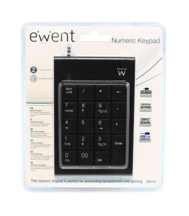 Ewent EW3102 Teclado Numrico USB PC servidor Negro