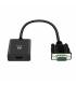 CABLE CONVERTIDOR EWENT VGA MACHO - HDMI HEMBRA CON AUDIO 0,20 METROS