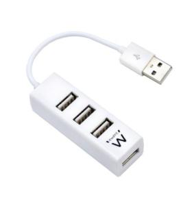 HUB EWENT USB 2.0 HIGH SPEED USB-A 4 PUERTOS BLANCO