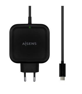 CARGADOR AISENS 65W PD3.0 QC3.0 1XUSB-C 1.2M NEGRO