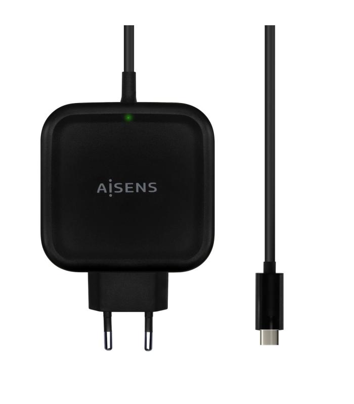 CARGADOR AISENS 65W PD3.0 QC3.0 1XUSB-C 1.2M NEGRO