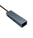 Hub USB Tipo-C Aisens A109-0396  3xUSB  1xRJ45  Gris