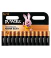 Pack De 12 Pilas AA Duracell Plus Power Boost DPBLR6B12/ 1.5V/ Alcalinas