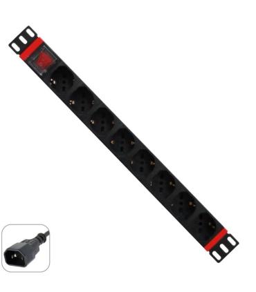 WP Regleta 19\" 8 Tomas Schuko On/Off switch