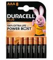 Pack De 8 Pilas AAA Duracell Plus Power Boost DPBLR3B8/ 1.5V/ Alcalinas