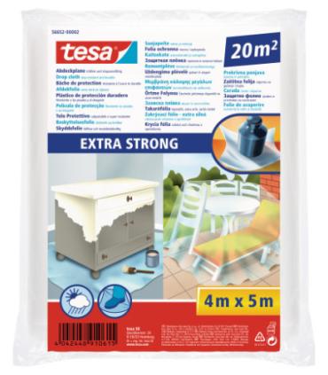 LONA PROTECTORA PLASTICO 20M2 EXTRA FUERTE TESA 56652-00002-01